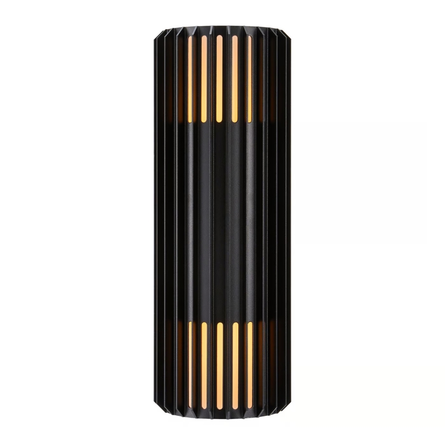 Nordlux - Lauko sieninis šviestuvas ALUDRA 2xE27/15W/230V IP54 juoda