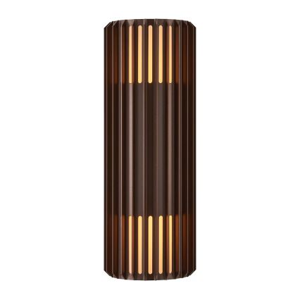 Nordlux - Lauko sieninis šviestuvas ALUDRA 2xE27/15W/230V IP54 ruda