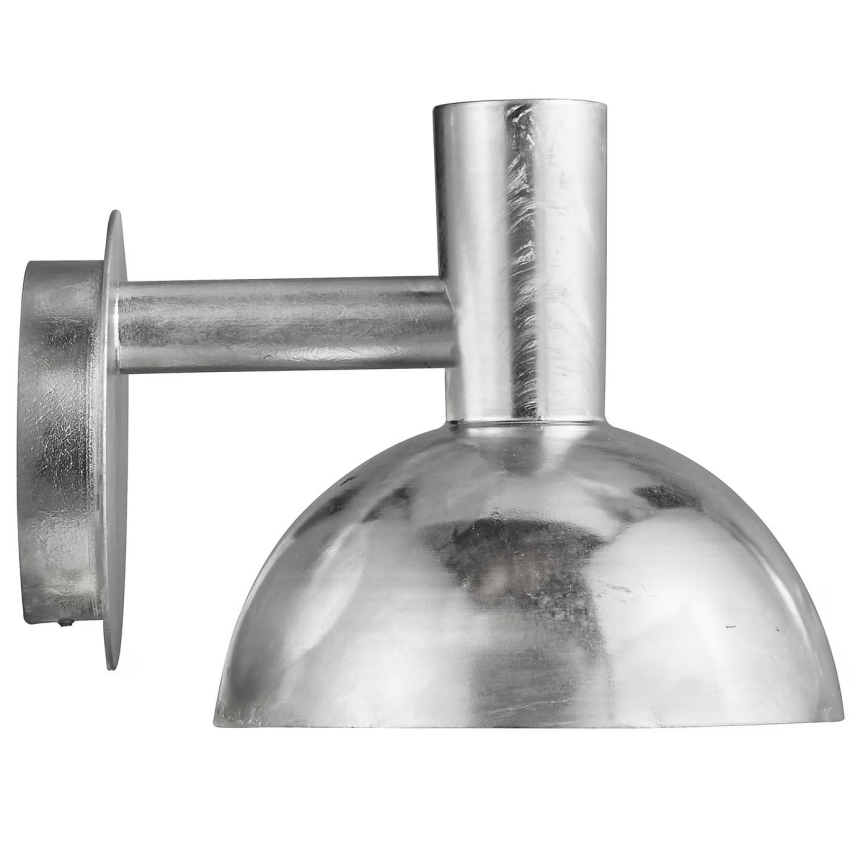 Nordlux - Lauko sieninis šviestuvas ARKI 1xE27/20W/230V IP54 sidabras