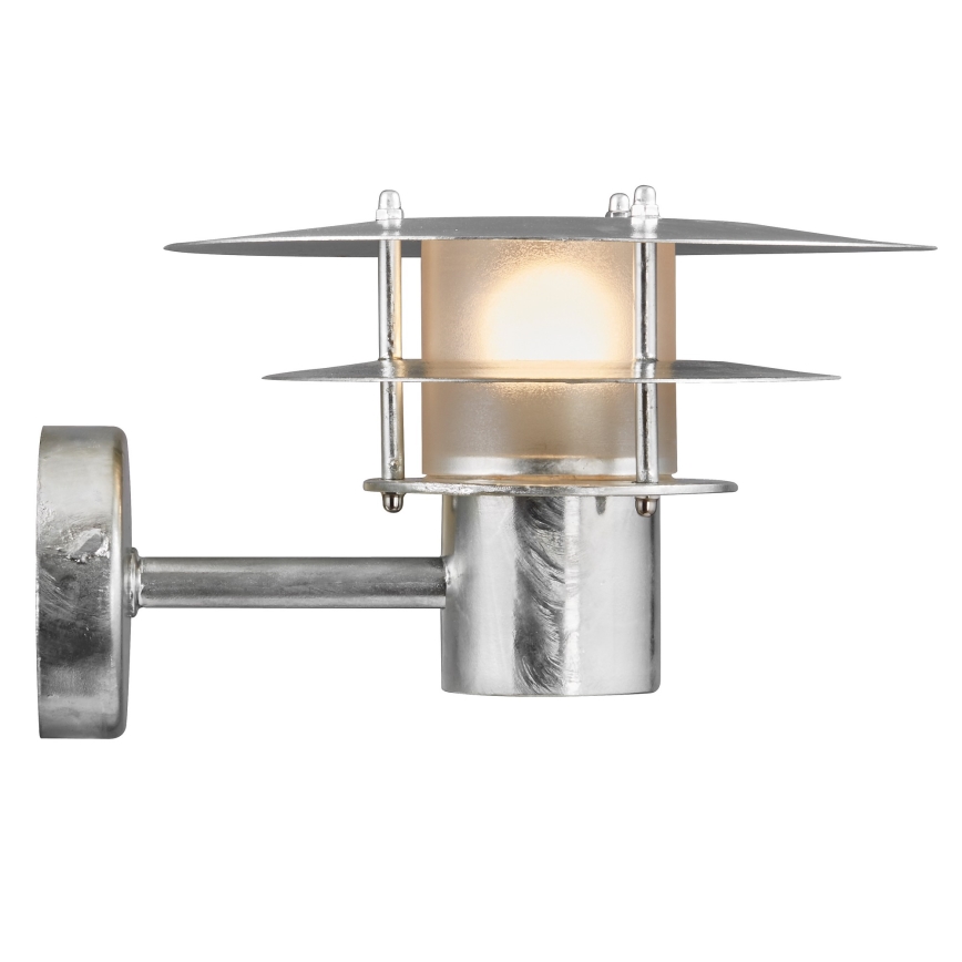 Nordlux - Lauko sieninis šviestuvas BASTIA 1xE14/12W/230V IP54 matinis chromas