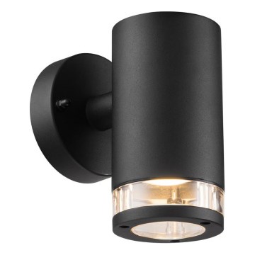 Nordlux - Lauko sieninis šviestuvas BIRK 1xGU10/28W/230V IP44 juodas