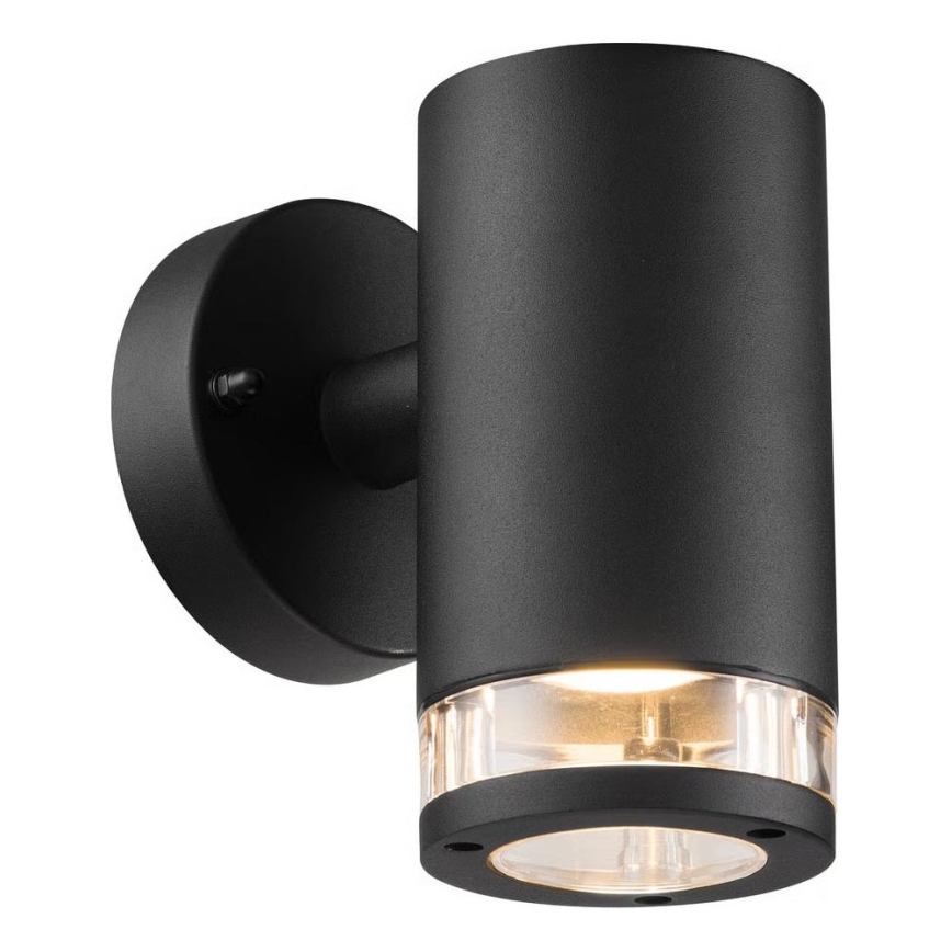 Nordlux - Lauko sieninis šviestuvas BIRK 1xGU10/28W/230V IP44 juodas