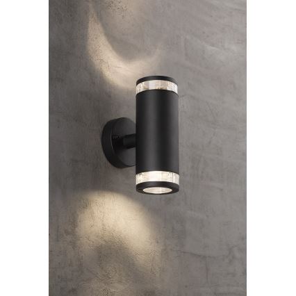 Nordlux - Lauko sieninis šviestuvas BIRK 2xGU10/28W/230V IP44