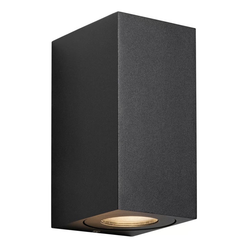 Nordlux - Lauko sieninis šviestuvas CANTO 2xGU10/28W/230V IP44 juodas