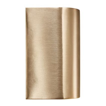Nordlux - Lauko sieninis šviestuvas CANTO 2xGU10/28W/230V IP44 žalvarinis