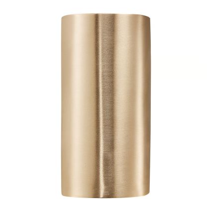 Nordlux - Lauko sieninis šviestuvas CANTO 2xGU10/28W/230V IP44 žalvarinis