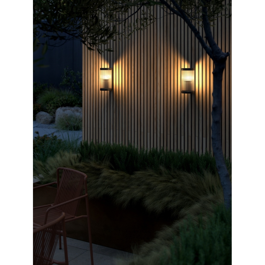 Nordlux - Lauko sieninis šviestuvas COUPAR 1xE27/25W/230V IP54 juoda