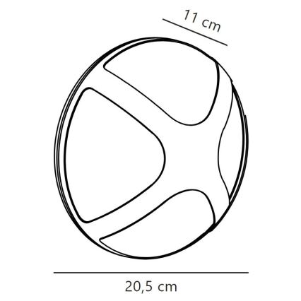 Nordlux - Lauko sieninis šviestuvas CROSS 1xE14/15W/230V IP54