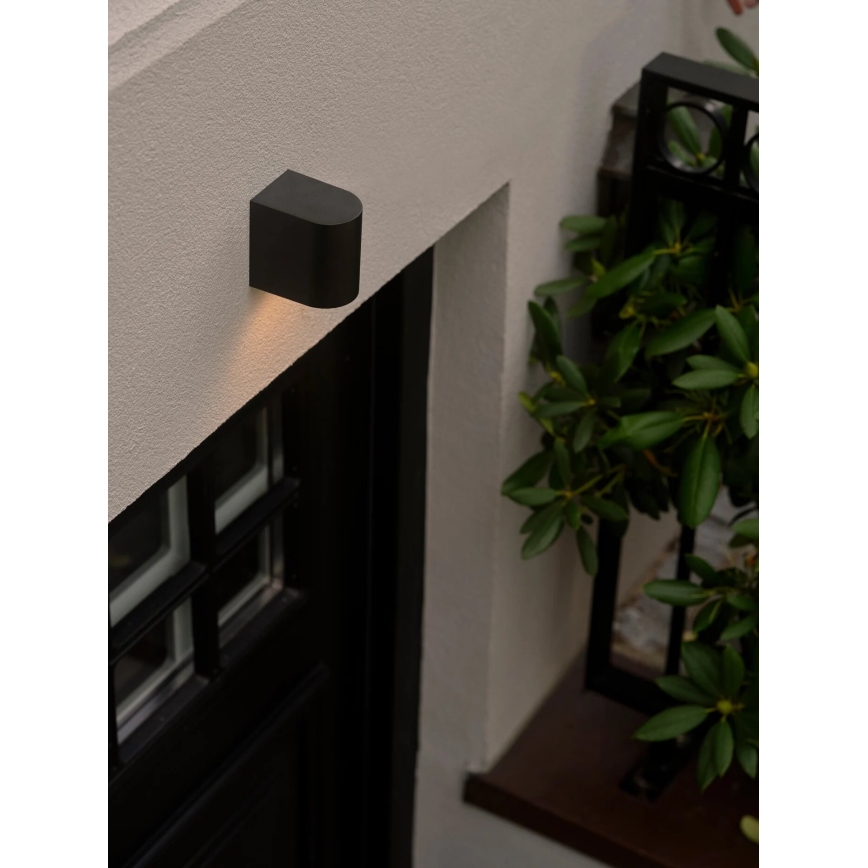 Nordlux - Lauko sieninis šviestuvas DION 1xGU10/25W/230V IP44 juoda