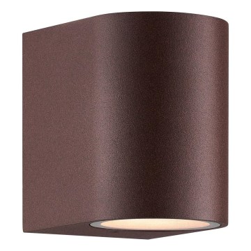 Nordlux - Lauko sieninis šviestuvas DION 1xGU10/25W/230V IP44 rezavá