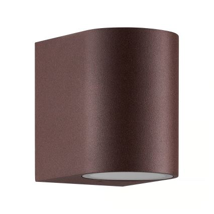 Nordlux - Lauko sieninis šviestuvas DION 1xGU10/25W/230V IP44 rezavá