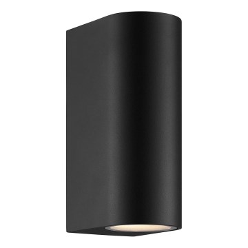 Nordlux - Lauko sieninis šviestuvas DION 2xGU10/25W/230V IP44 juoda