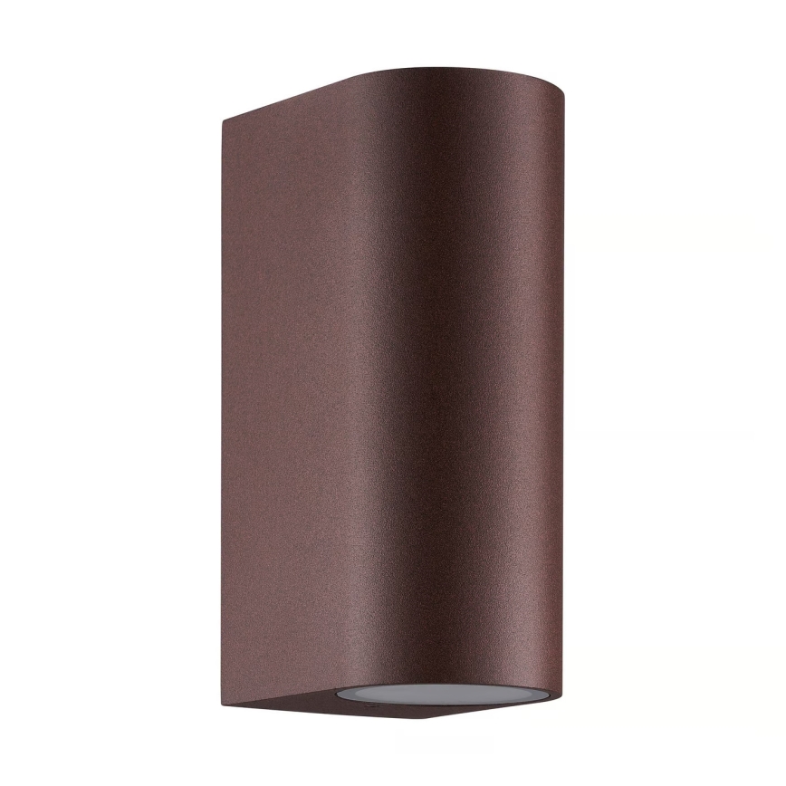 Nordlux - Lauko sieninis šviestuvas DION 2xGU10/25W/230V IP44 rezavá