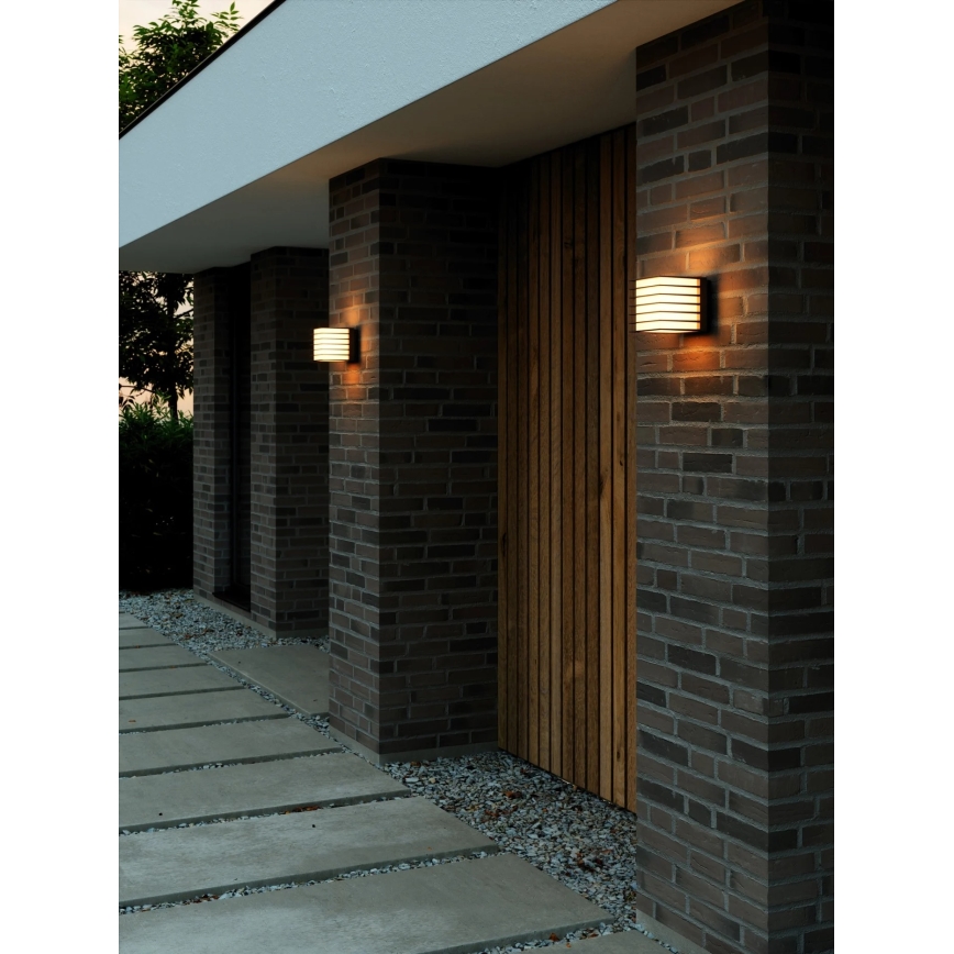 Nordlux - Lauko sieninis šviestuvas FLUCTUS 1xE27/15W/230V IP44