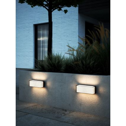 Nordlux - Lauko sieninis šviestuvas FLUCTUS 2xE27/15W/230V IP44