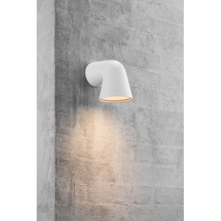 Nordlux - Lauko sieninis šviestuvas FRONT 1xGU10/28W/230V IP44 balta