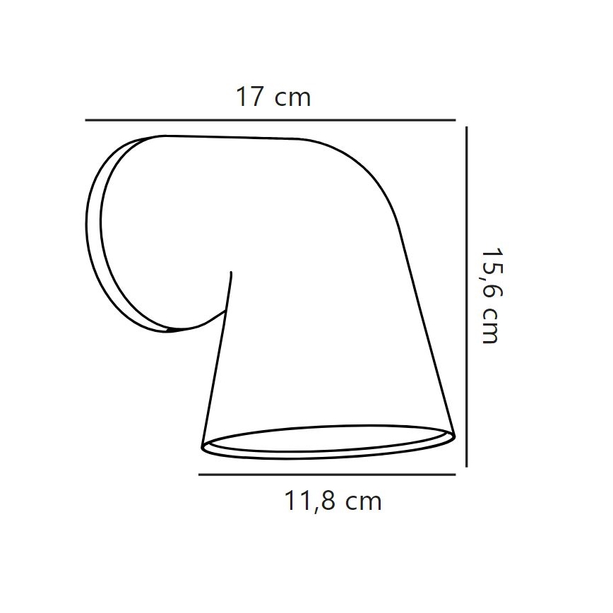 Nordlux - Lauko sieninis šviestuvas FRONT 1xGU10/28W/230V IP44 juoda