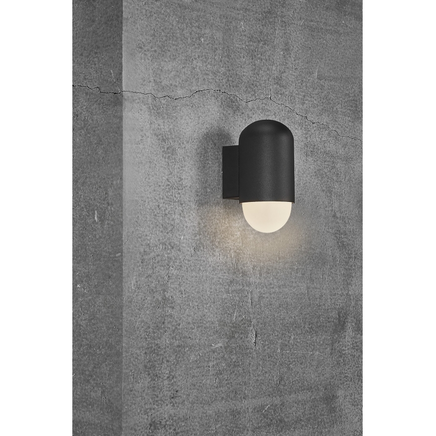 Nordlux - Lauko sieninis šviestuvas HEKA 1xE27/60W/230V IP54 juoda