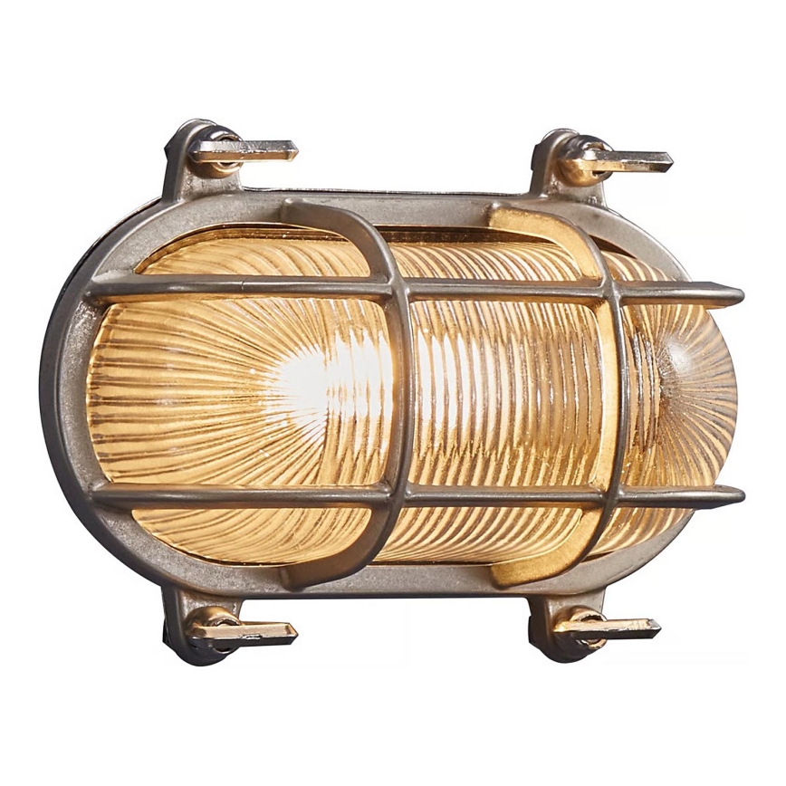 Nordlux - Lauko sieninis šviestuvas HELFORD 1xE27/12,5W/230V IP64 pilkas