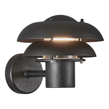 Nordlux - Lauko sieninis šviestuvas KURNOS 1xE14/12W/230V IP54 juoda