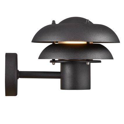 Nordlux - Lauko sieninis šviestuvas KURNOS 1xE14/12W/230V IP54 juoda