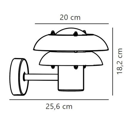 Nordlux - Lauko sieninis šviestuvas KURNOS 1xE14/12W/230V IP54 juoda