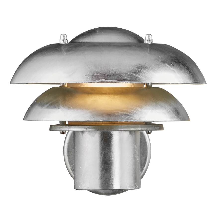 Nordlux - Lauko sieninis šviestuvas KURNOS 1xE14/12W/230V IP54 matinis chromas
