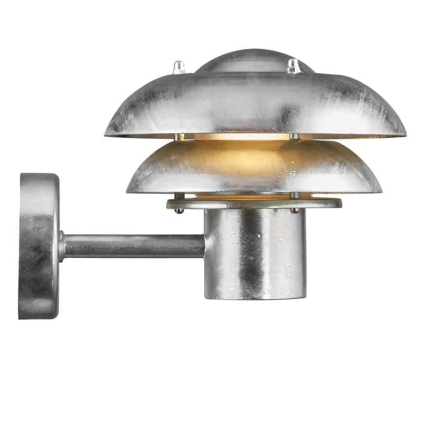 Nordlux - Lauko sieninis šviestuvas KURNOS 1xE14/12W/230V IP54 matinis chromas