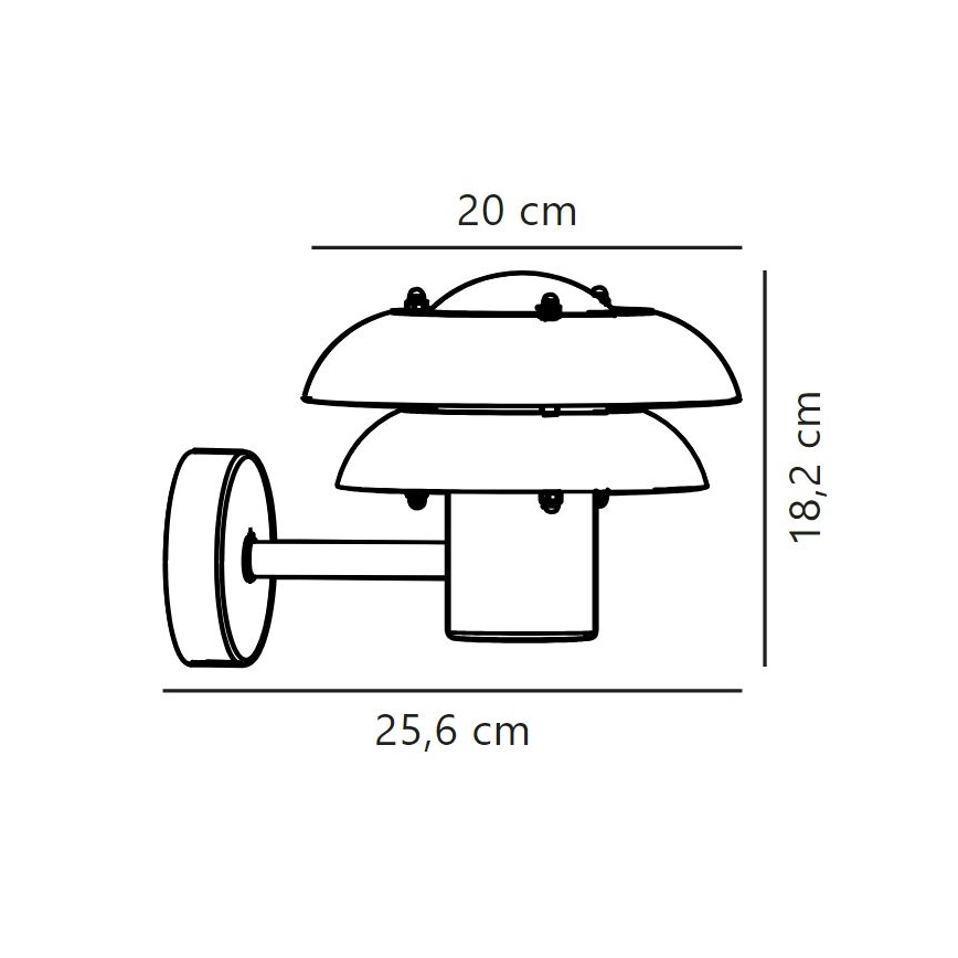 Nordlux - Lauko sieninis šviestuvas KURNOS 1xE14/12W/230V IP54 matinis chromas
