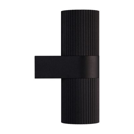 Nordlux - Lauko sieninis šviestuvas KYKLOP 2xGU10/25W/230V IP54 juoda