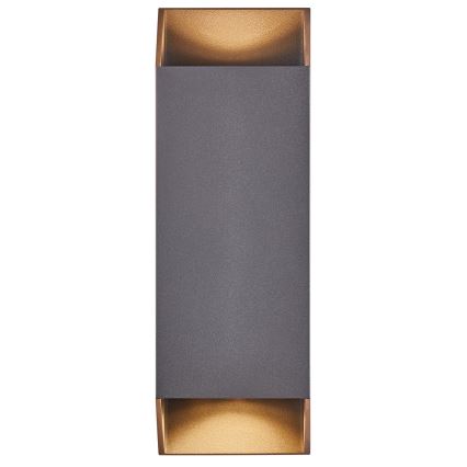 Nordlux - Lauko sieninis šviestuvas NICO 2xGU10/25W/230V IP54 antracitas