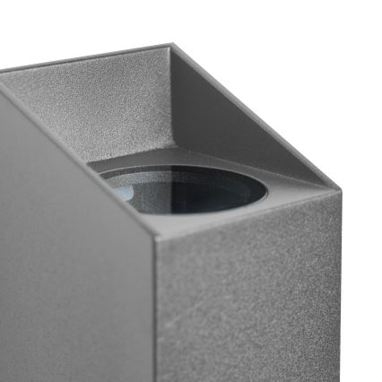 Nordlux - Lauko sieninis šviestuvas NICO 2xGU10/25W/230V IP54 antracitas