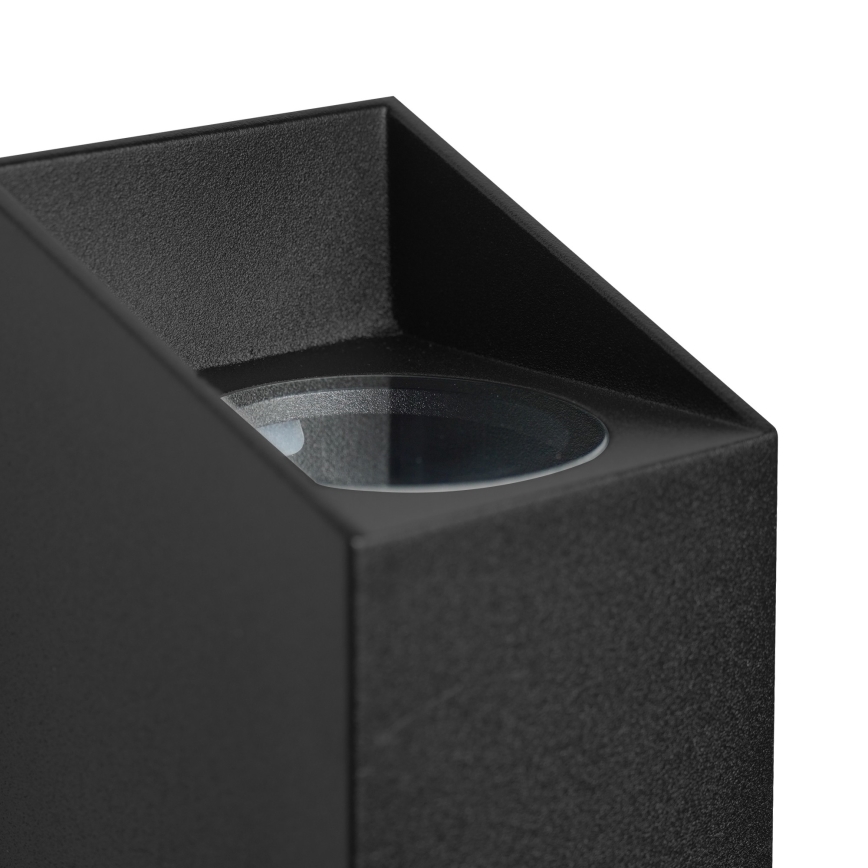 Nordlux - Lauko sieninis šviestuvas NICO 2xGU10/25W/230V IP54 juoda