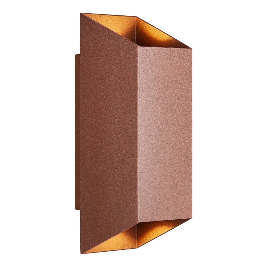 Nordlux - Lauko sieninis šviestuvas NICO 2xGU10/25W/230V IP54 ruda