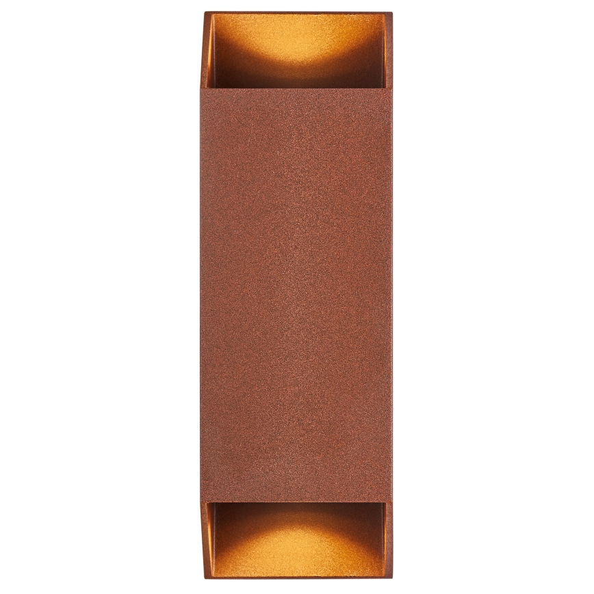 Nordlux - Lauko sieninis šviestuvas NICO 2xGU10/25W/230V IP54 ruda