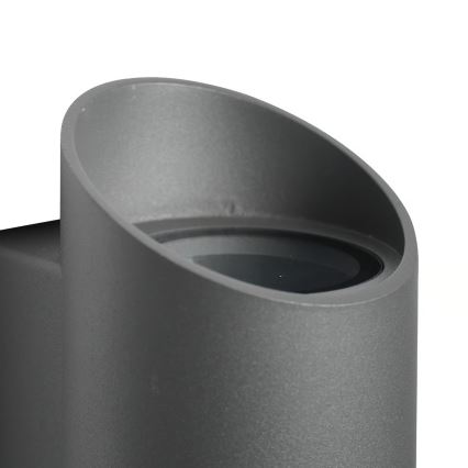 Nordlux - Lauko sieninis šviestuvas NICO 2xGU10/35W/230V IP54 antracitas