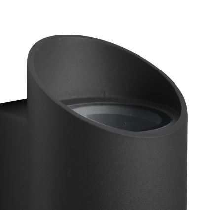 Nordlux - Lauko sieninis šviestuvas NICO 2xGU10/35W/230V IP54 juoda
