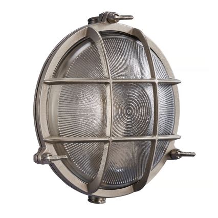 Nordlux - Lauko sieninis šviestuvas POLPERRO 1xE27/12,5W/230V IP64 pilka
