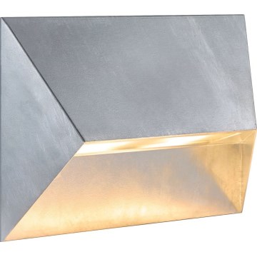 Nordlux - Lauko sieninis šviestuvas PONTIO 2xGU10/25W/230V IP54 sidabrinis