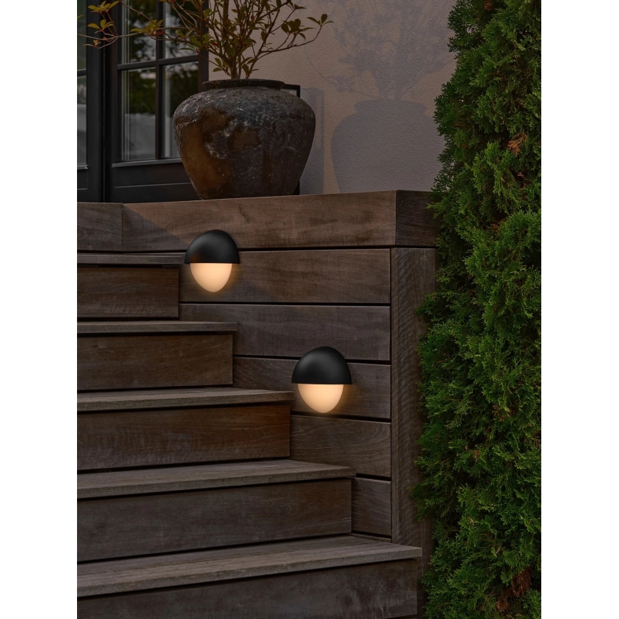 Nordlux - Lauko sieninis šviestuvas SCORPIUS 1xE14/15W/230V IP44 juoda