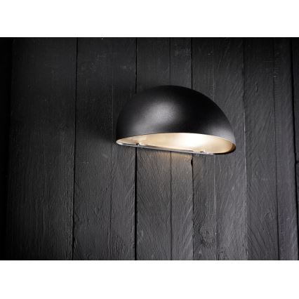 Nordlux - Lauko sieninis šviestuvas SCORPIUS 1xE14/40W/230V IP33 juoda