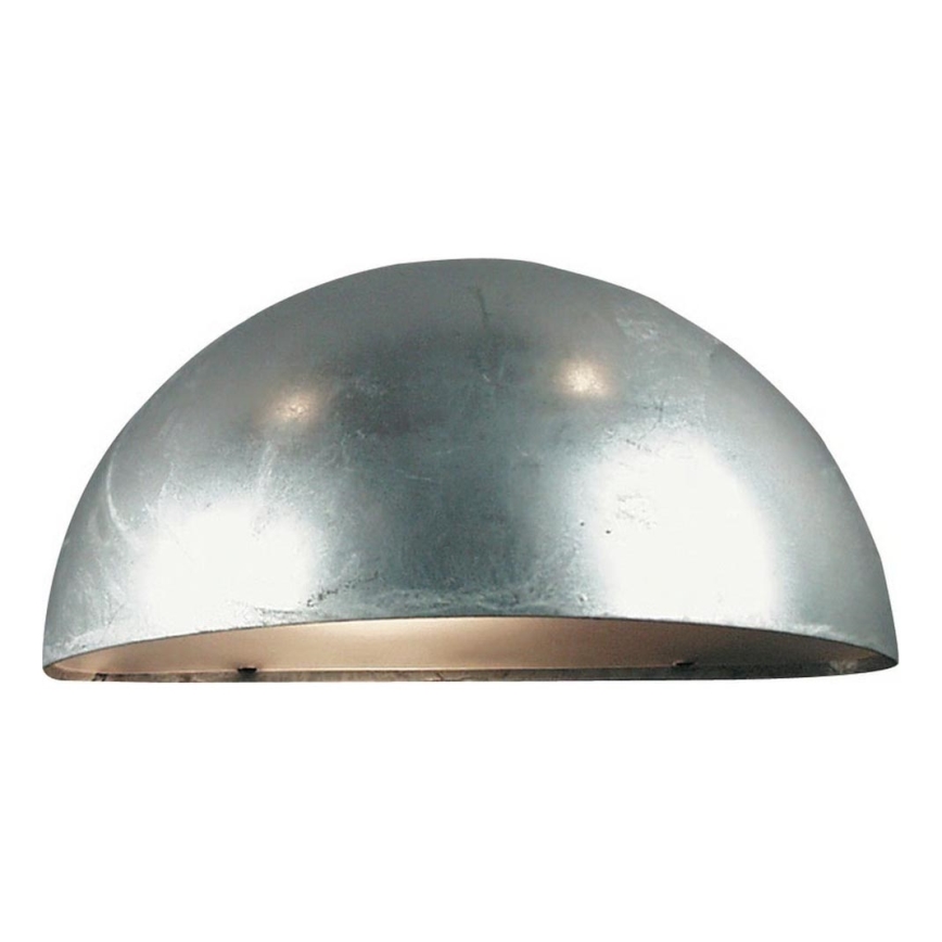 Nordlux - Lauko sieninis šviestuvas SCORPIUS 1xE27/60W/230V IP33 sidabrinis