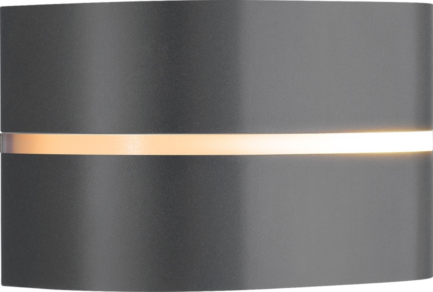 Nordlux - Lauko sieninis šviestuvas SIBELIS 1xE27/10W/230V IP44 antracitas