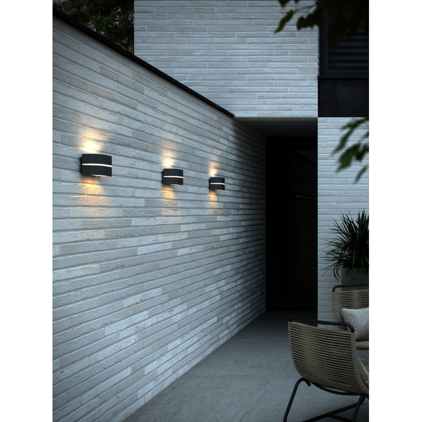 Nordlux - Lauko sieninis šviestuvas SIBELIS 1xE27/10W/230V IP44 antracitas