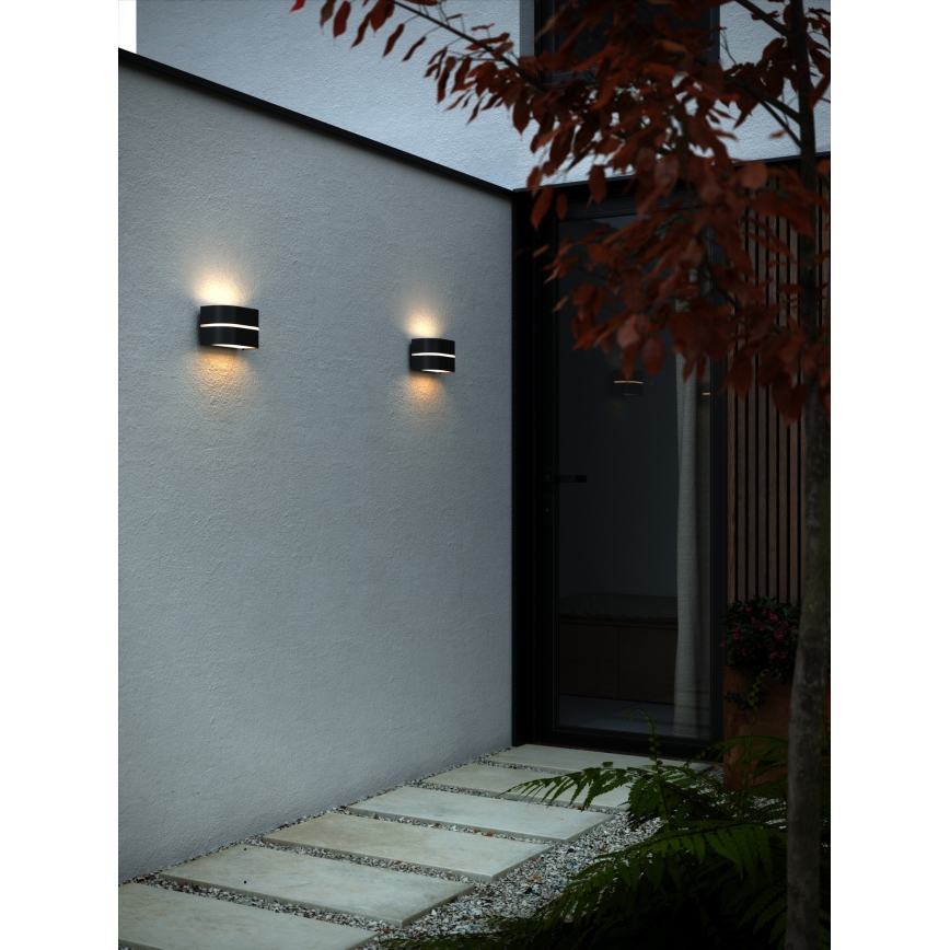 Nordlux - Lauko sieninis šviestuvas SIBELIS 1xE27/10W/230V IP44 juoda