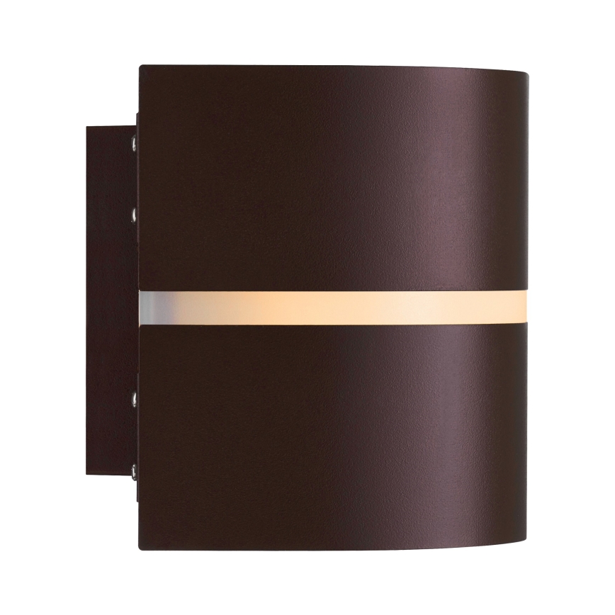 Nordlux - Lauko sieninis šviestuvas SIBELIS 1xE27/10W/230V IP44 ruda