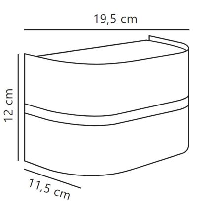 Nordlux - Lauko sieninis šviestuvas SIBELIS 1xE27/10W/230V IP44 ruda