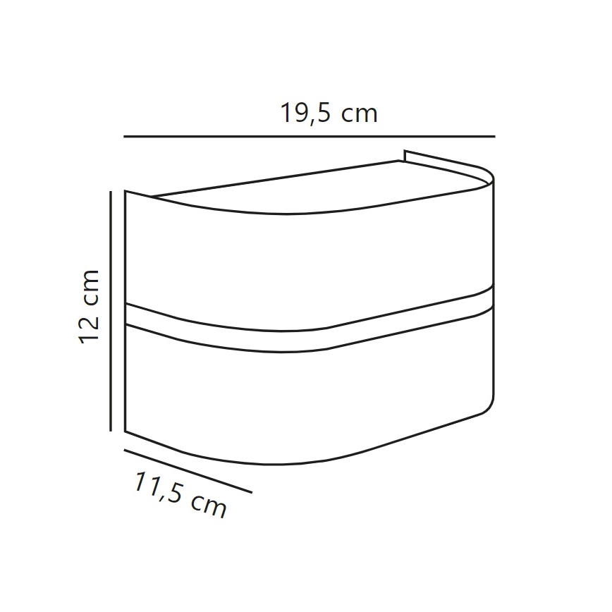 Nordlux - Lauko sieninis šviestuvas SIBELIS 1xE27/10W/230V IP44 ruda