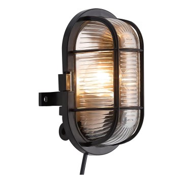 Nordlux - Lauko sieninis šviestuvas SKOTLAMPE 1xE27/60W/230V IP44 juoda