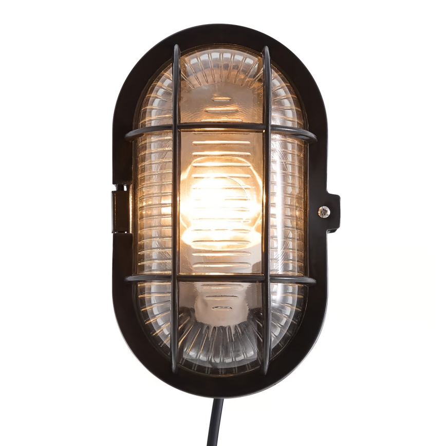 Nordlux - Lauko sieninis šviestuvas SKOTLAMPE 1xE27/60W/230V IP44 juoda